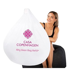 casa copenhagen premium virgin grade thermocol balls refill for pillows sofa bean bags soft toys amp beans for bean bag refill 4 kg