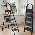 Casa Copenhagen Black 5 Step Ladder for