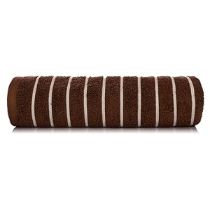 casa copenhagen - egyptian cotton ecstatic 1 pcs large bath towel 75 x 150cm colour  brown