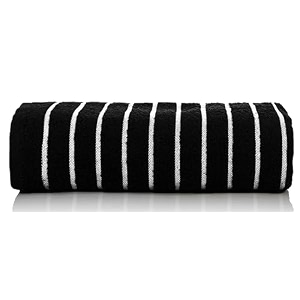 casa copenhagen - egyptian cotton ecstatic 1 pcs large bath towel 75 x 150cm colour  black