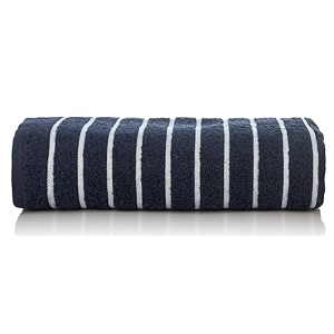 casa copenhagen - egyptian cotton ecstatic 1 pcs large bath towel 75 x 150cm colour  navy
