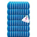 Casa Copenhagen - Egyptian Cotton Ecstatic 6 Pcs Face Towel (30 X 30 cm) Colour : Electric Blue