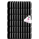Casa Copenhagen - Egyptian Cotton Ecstatic 6 Pcs Face Towel (30 X 30 cm) Colour : Black