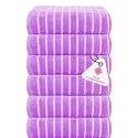 Casa Copenhagen - Egyptian Cotton Ecstatic 6 Pcs Face Towel (30 X 30 cm) Colour : Purple Rose
