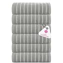 Casa Copenhagen - Egyptian Premium Cotton Ecstatic 6 Pcs Face Towel (30 X 30 cm) Colour : Pine Grey