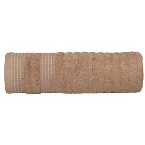 casa copenhagen - egyptian cotton elegance 1 pcs large bath towel 75 x 150cm colour  biege