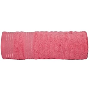 casa copenhagen - egyptian cotton elegance 1 pcs large bath towel 75 x 150cm colour  flamingo pink