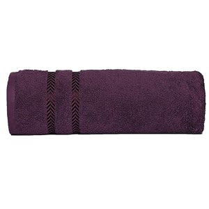 casa copenhagen - egyptian cotton ember 1 pcs large bath towel 75 x 150cm colour  prune purple
