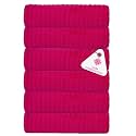 Casa Copenhagen - Egyptian Cotton Emerald 6 Pcs Face Towel (30 X 30 cm) Colour : Pink