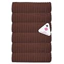 Casa Copenhagen - Egyptian Cotton Emerald 6 Pcs Face Towel (30 X 30 cm) Colour : Friar Brown