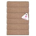 Casa Copenhagen - Egyptian Cotton Emerald 6 Pcs Face Towel (30 X 30 cm) Colour : Beige
