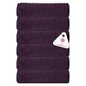 Casa Copenhagen - Egyptian Cotton Emerald 6 Pcs Face Towel (30 X 30 cm) Colour : Prune Purple