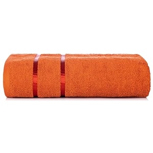 casa copenhagen - egyptian cotton eternal 1 pcs large bath towel 75 x 150 cm colour  orange