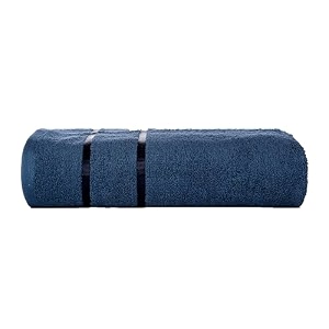casa copenhagen - egyptian cotton eternal 1 pcs large bath towel 75 x 150 cm colour estate blue