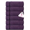 Casa Copenhagen - Egyptian Cotton Eternal 6 Pcs Face Towel (30 X 30 cm) Colour : Plum Purple