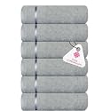 Casa Copenhagen - Egyptian Cotton Eternal 6 Pcs Face Towel (30 X 30 cm) Colour :Mirange Grey