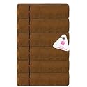 Casa Copenhagen - Egyptian Cotton Eternal 6 Pcs Face Towel (30 X 30 cm) Colour : Toffee
