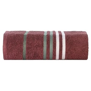 casa copenhagen - egyptian cotton exotic 1 pcs large bath towel 75 x 150cm colour  burgundy