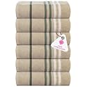 Casa Copenhagen - Egyptian Cotton Exotic 6 Pcs Face Towel (30 X 30 cm) Colour : Grey Violet