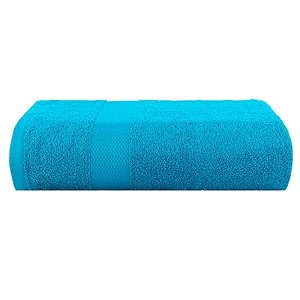 casa copenhagen - egyptian cotton feather lite 1 pcs large bath towel 75 x 150cm colour  teal blue
