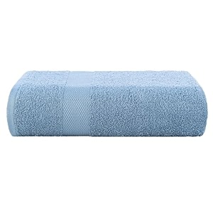 casa copenhagen - egyptian cotton feather lite 1 pcs large bath towel 75 x 150cm colour  dusty blue