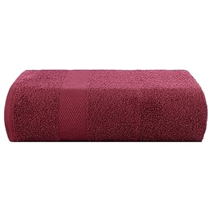 casa copenhagen - egyptian cotton feather lite 1 pcs large bath towel 75 x 150cm colour burgundy