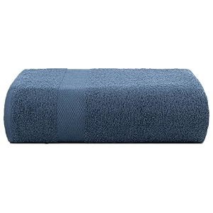casa copenhagen - egyptian cotton feather lite 1 pcs large bath towel 75 x 150cm colour  navy