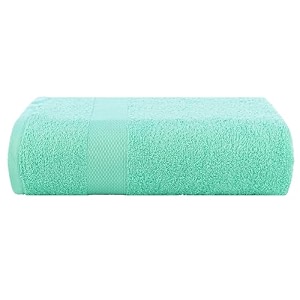 casa copenhagen - egyptian cotton feather lite 1 pcs large bath towel 75 x 150cm colour  aqua blue
