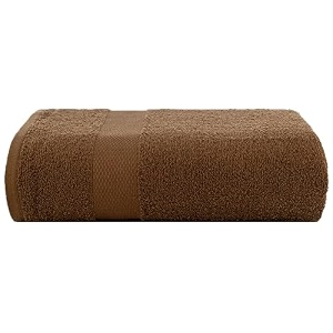 casa copenhagen - egyptian cotton feather lite 1 pcs large bath towel 75 x 150cm colour  brown
