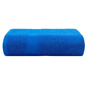 casa copenhagen - egyptian cotton feather lite 1 pcs large bath towel 75 x 150cm colour  electric blue