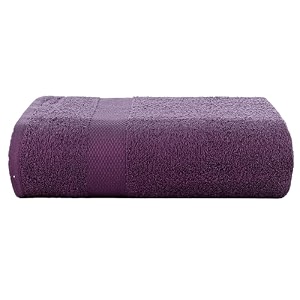 casa copenhagen - egyptian cotton feather lite 1 pcs large bath towel 75 x 150cm colour  dark purple