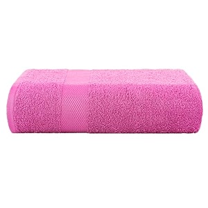 casa copenhagen - egyptian cotton feather lite 1 pcs large bath towel 75 x 150cm colour  pink