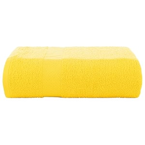 casa copenhagen - egyptian cotton feather lite 1 pcs large bath towel 75 x 150cm colour  butter yellow