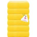 Casa Copenhagen - Egyptian Cotton Feather lite 6 Pcs Face Towel (30 X 30cm) Colour : Butter Yellow