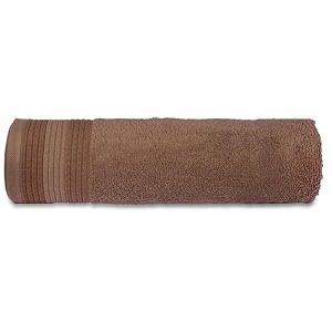 casa copenhagen - egyptian cotton pleates 1 pcs large bath towel 75 x 150cm colour  toffee