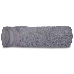 casa copenhagen - egyptian cotton pleates 1 pcs large bath towel 75 x 150cm colour  forst grey