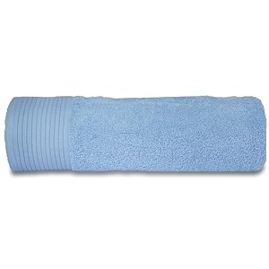casa copenhagen - egyptian cotton pleates 1 pcs large bath towel 75 x 150cm colour  powder blue