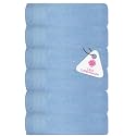 Casa Copenhagen - Egyptian Cotton Pleates 6 Pcs Face Towel (30 X 30 cm) Colour : Powder Blue