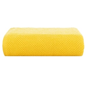 casa copenhagen - egyptian cotton popcorn 1 pcs large bath towel 75 x 150cm colour  butter yellow