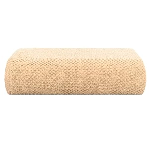 casa copenhagen - egyptian cotton popcorn 1 pcs large bath towel 75 x 150cm colour  beige