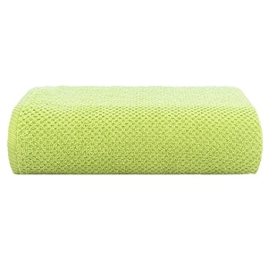 casa copenhagen - egyptian cotton popcorn 1 pcs large bath towel 75 x 150cm colour  lime green