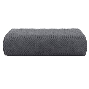 casa copenhagen - egyptian cotton popcorn 1 pcs large bath towel 75 x 150cm colour  pine grey