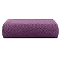 Casa Copenhagen - Egyptian Cotton Popcorn 1 Pcs Large Bath Towel (75 X 150cm) Colour : Dark Purple