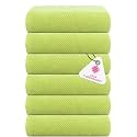 Casa Copenhagen - Egyptian Cotton Popcorn6 Pcs Face Towel (30 X 30 cm) Colour : Lime Green
