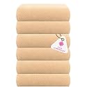 Casa Copenhagen - Egyptian Cotton Popcorn6 Pcs Face Towel (30 X 30 cm) Colour : Beige
