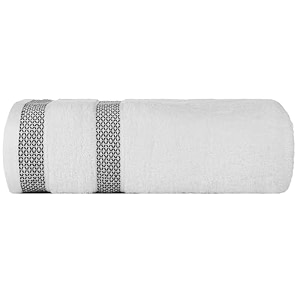 casa copenhagen - egyptian cotton solitiare 1 pcs large bath towel 75 x 150cm colour  white
