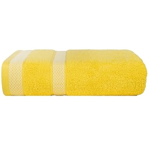 casa copenhagen - egyptian cotton solitiare 1 pcs large bath towel 75 x 150cm colour  butter yellow