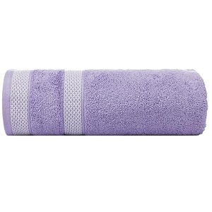 casa copenhagen - egyptian cotton solitiare 1 pcs large bath towel 75 x 150cm colour  purple rose