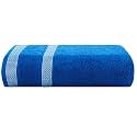 Casa Copenhagen - Egyptian Cotton Solitiare 1 Pcs Large Bath Towel (75 X 150cm) Colour : Electric Blue