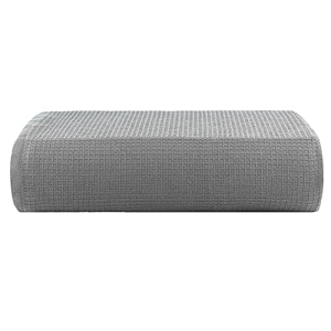 casa copenhagen - egyptian cotton waffle 1 pcs large bath towel 75 x 150cm colour  grey violet